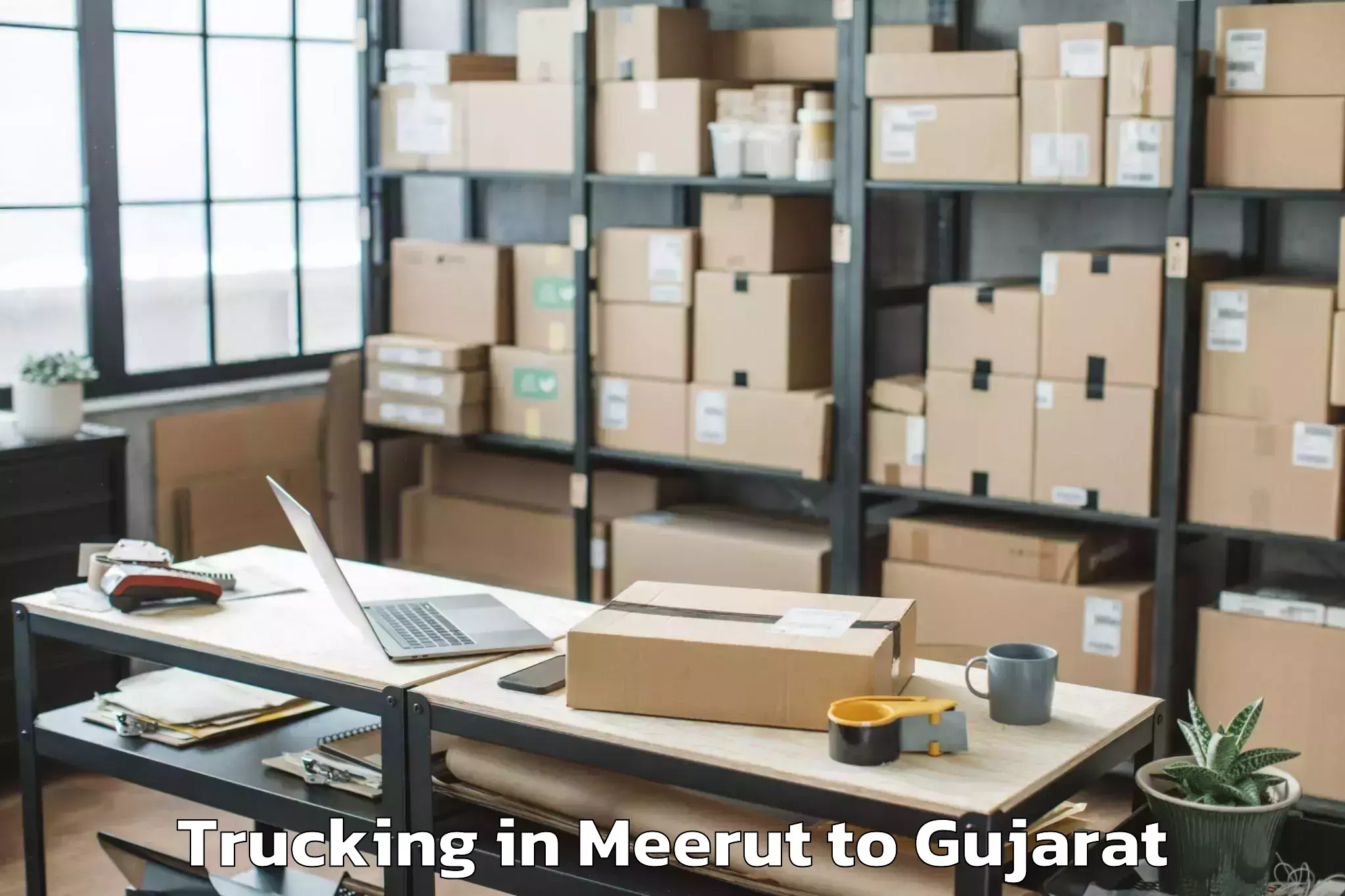 Book Your Meerut to Dantiwada Trucking Today